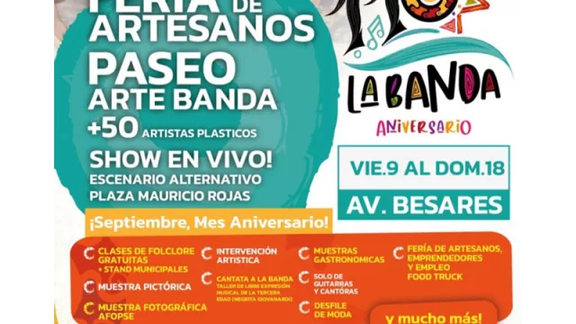 Miles de personas disfrutan la Feria de Artesanos de La Banda (espacio para emprendedores)