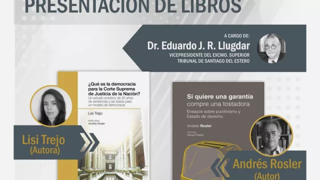 Profesionales presentarán dos libros en el Poder Judicial provincial