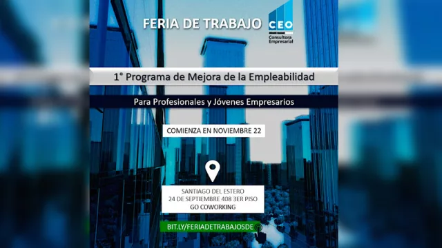 Go! Coworking será escenario de una interesante Feria de Trabajo (oportunidad para profesionales, próximos graduados y jóvenes empresarios)