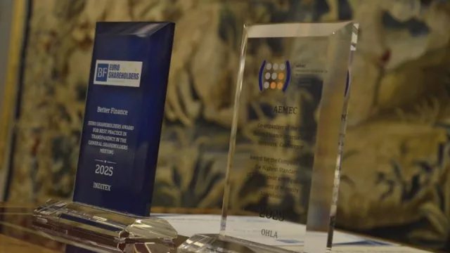 Inditex y OHLA reciben los premios 'Euroshareholders' por tener las juntas de accionistas "más transparentes"