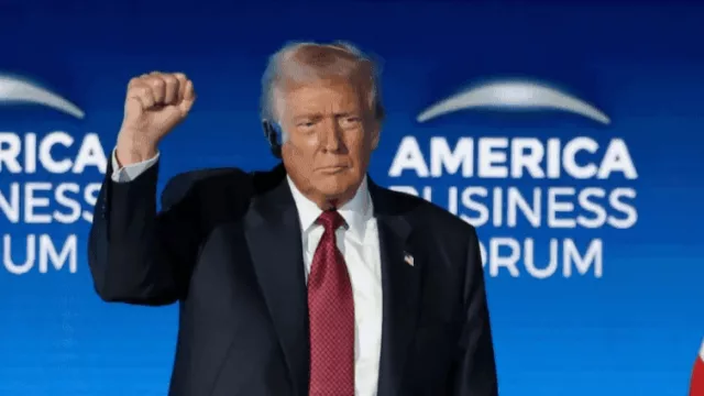 Trump dió una cátedra de exposición, en el American Business Forum, en Miami: El "Golden Age"