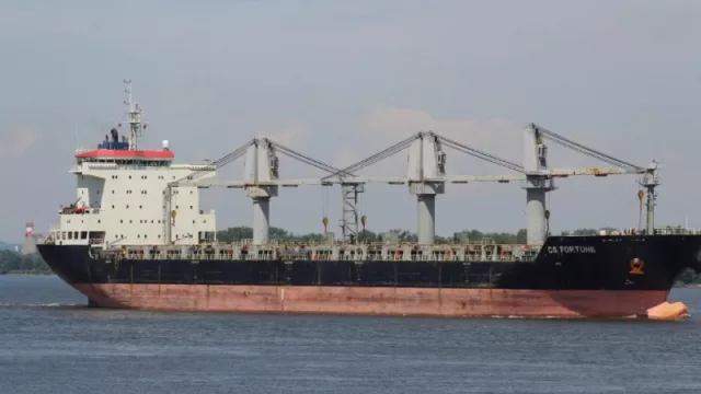 Llega al puerto de San Antonio Este el barco con caños para el gasoducto del GNL